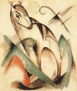 Franz Marc Seated Mythical Animal (mk34) Spain oil painting artist